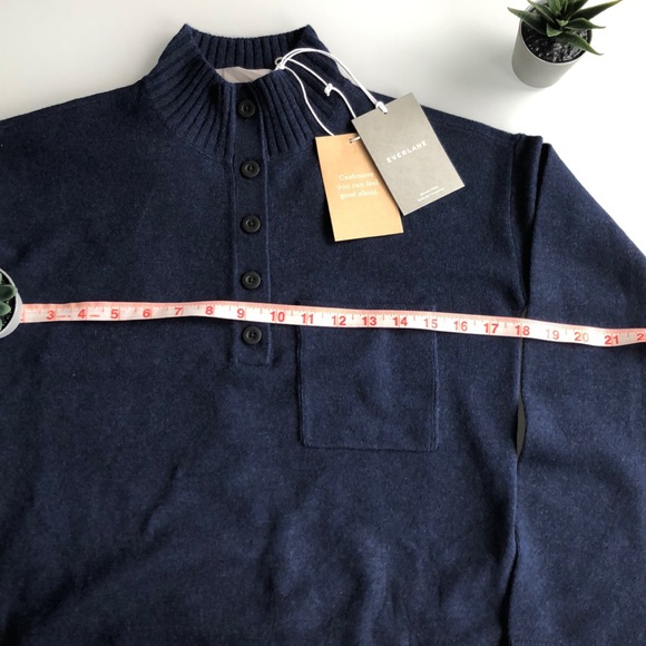 Everlane Recashmere Button Mock Neck Sweater - Picture 8 of 10